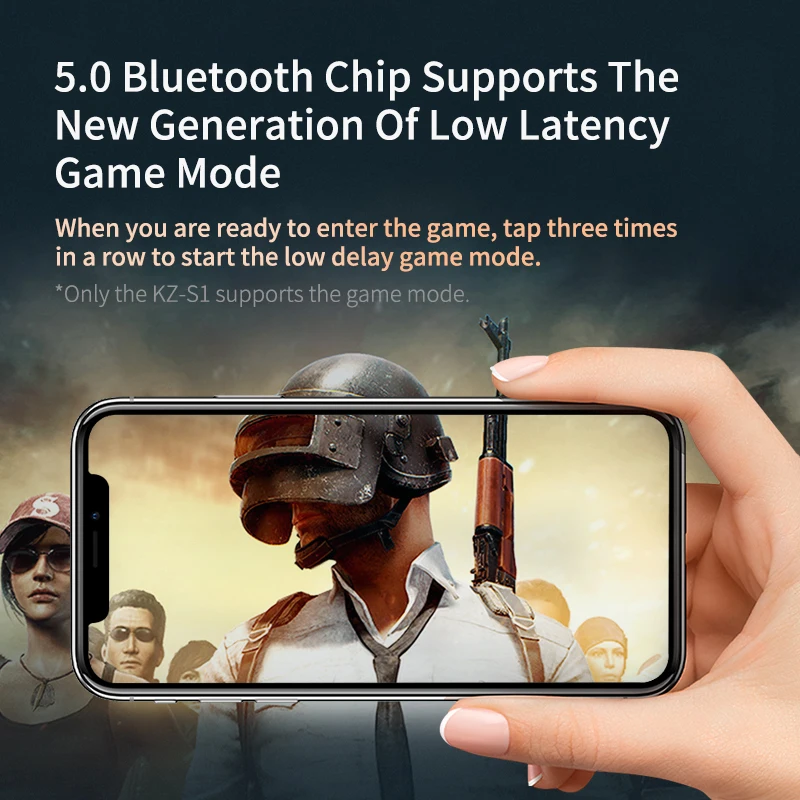 TWS-наушники KZ S1 S1D Bluetooth 5 0 с сенсорным управлением и шумоподавлением | Электроника