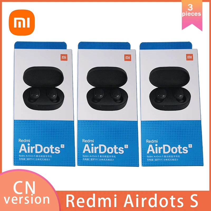 TWS наушники Xiaomi Redmi Airdots 2 3 шт./лот беспроводные bluetooth 5 0 стерео шумоподавление
