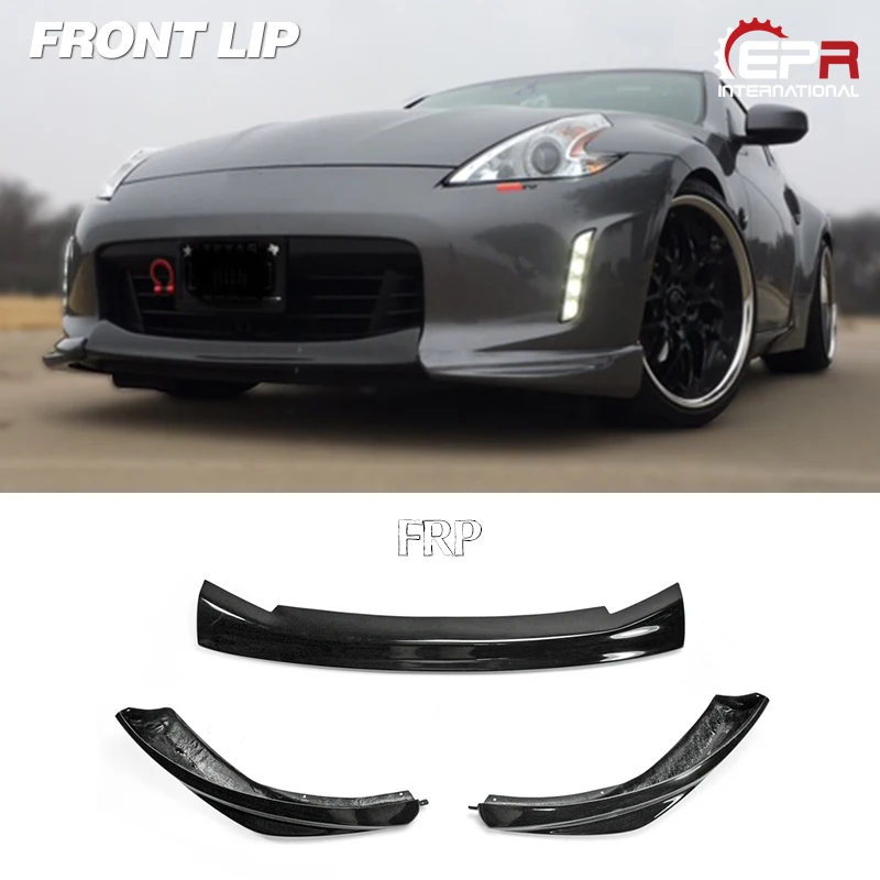 

For Nissan 12 Onwards 370Z Z34 Kouki Late Model JDM FRP FiberGlass Front Lip 3Pcs(facelift) Car Accessories Front Bumper Spoiler