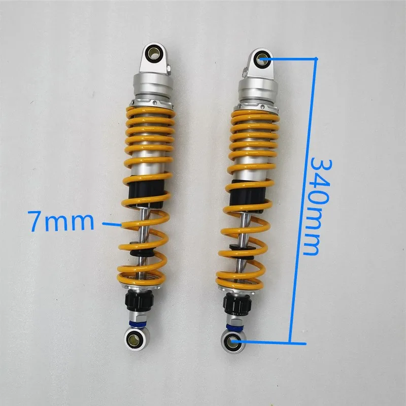 

Пружина 7 мм, 280 мм, 290 мм, 300 мм, 320 мм, 330 мм, 340 мм, 350 мм, 360 мм, регулируемый амортизатор демпфирования для Honda, Yamaha, Kawasaki, Suzuki