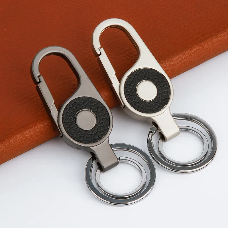 

New Metal Keychain Creative Gift Men's Waist Buckle Leather