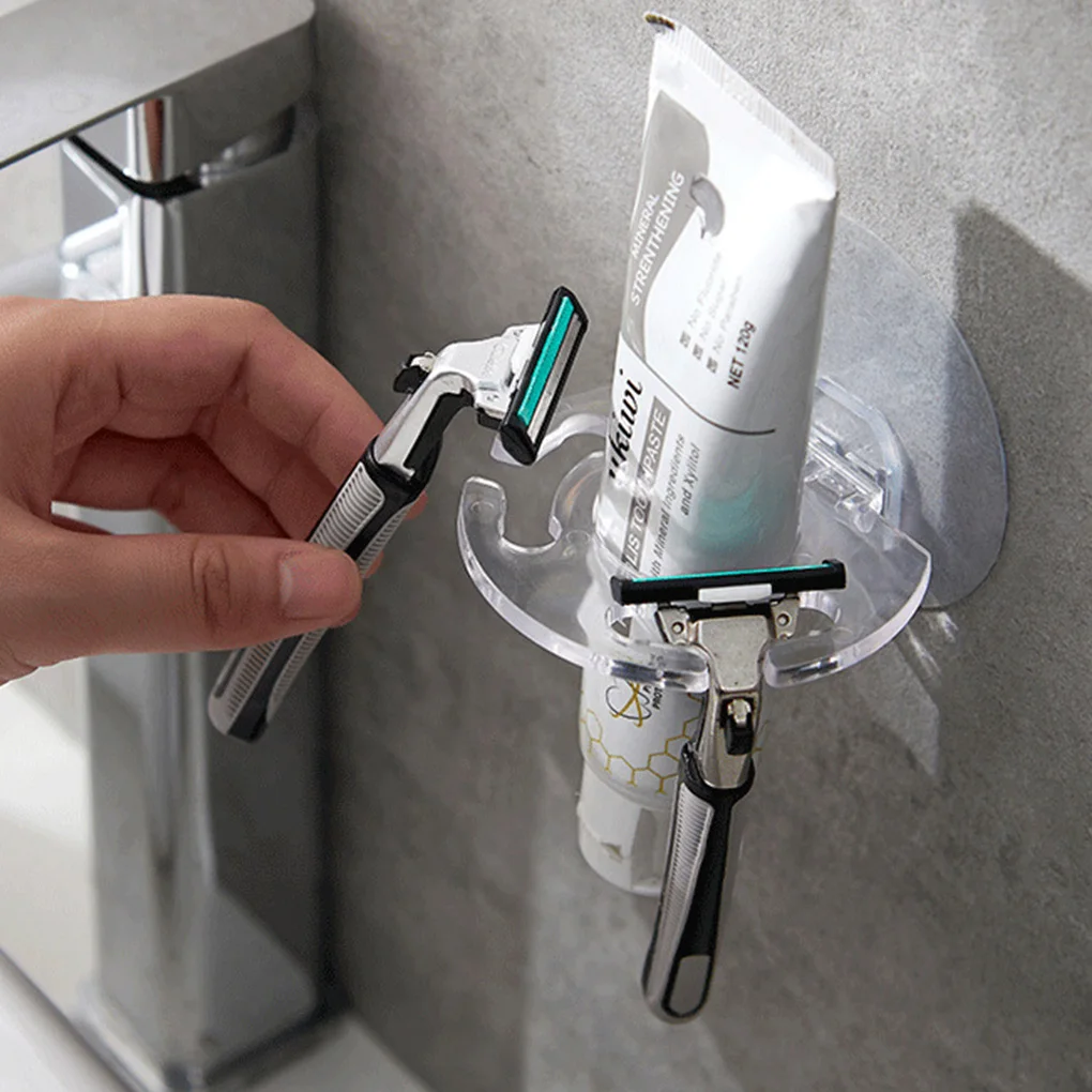 

New Portable 1PC Plastic Toothbrush Holder Toothpaste Storage Rack Shaver Tooth Brush Dispenser Bathroom Organizer Tools