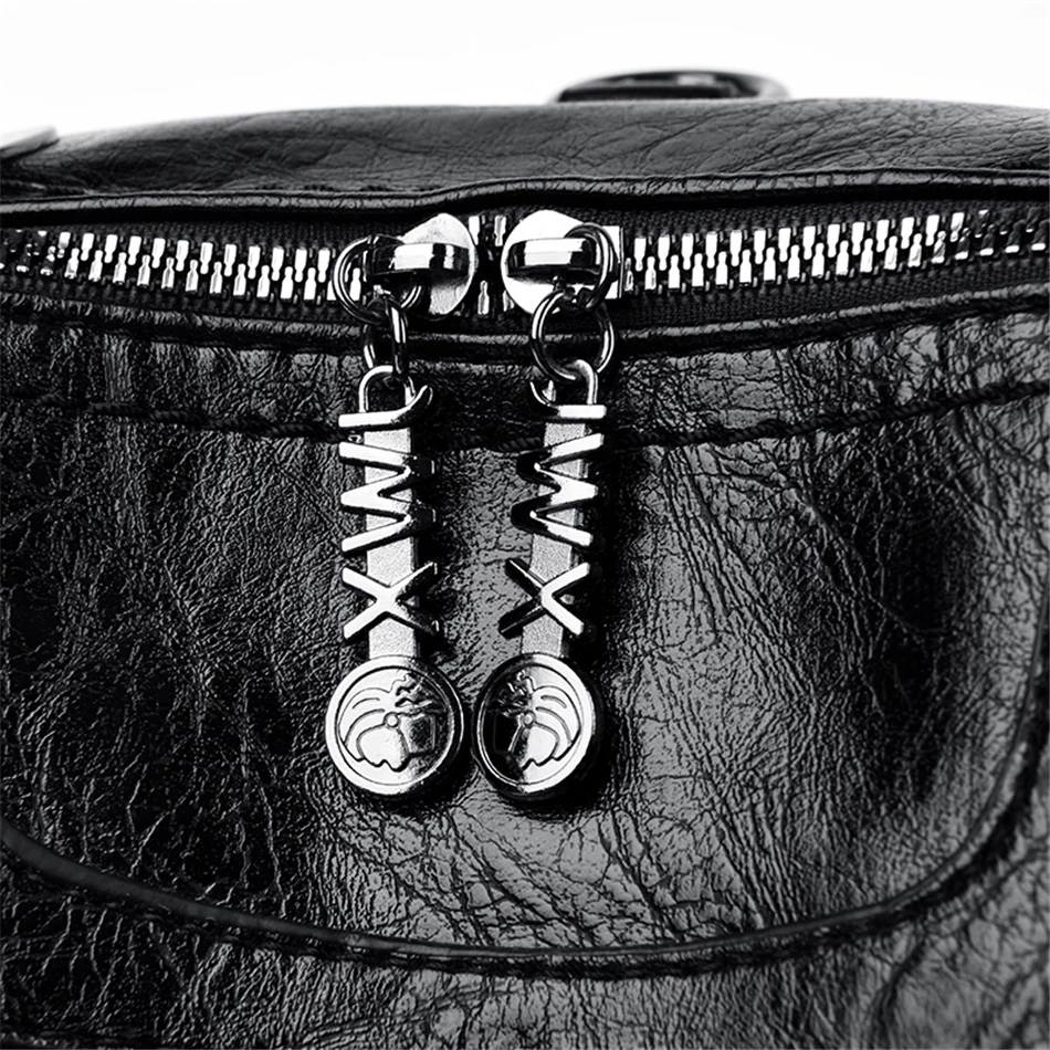 Mochila Feminina, рюкзак из мягкой кожи, женский рюкзак, высокое качество, рюкзак с заклепками, дамские сумки через плечо для женщин, Sac
