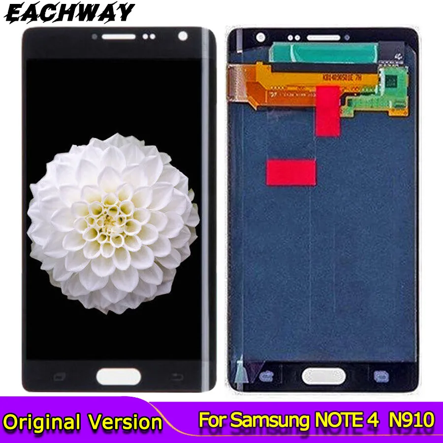 

ЖК-дисплей для Samsung Galaxy NOTE 4 Edge N915 с сенсорным экраном 5,6 дюйма и дигитайзером в сборе, Замена для SAMSUNG NOTE 4 N910 LCD
