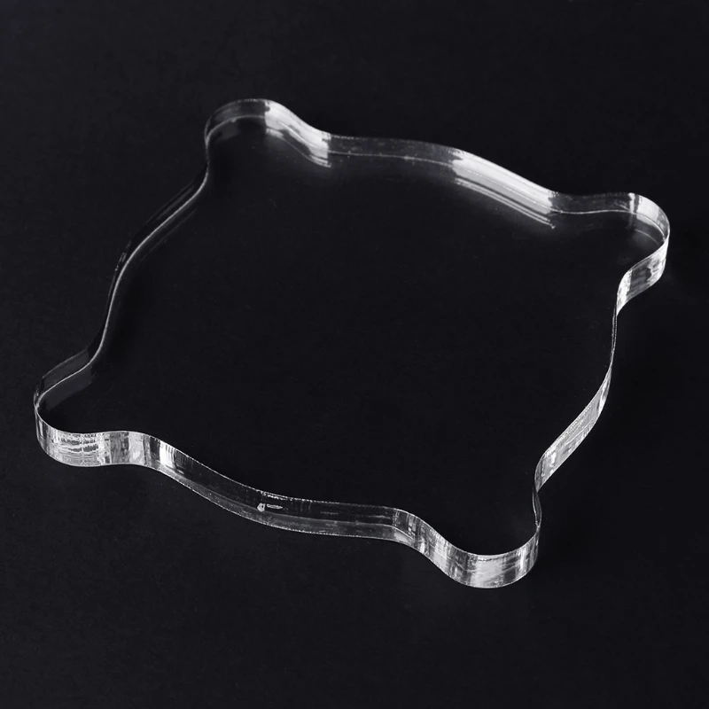 Акриловая прозрачная штамповка блок сетка и ручка скрапбук ремесло делая