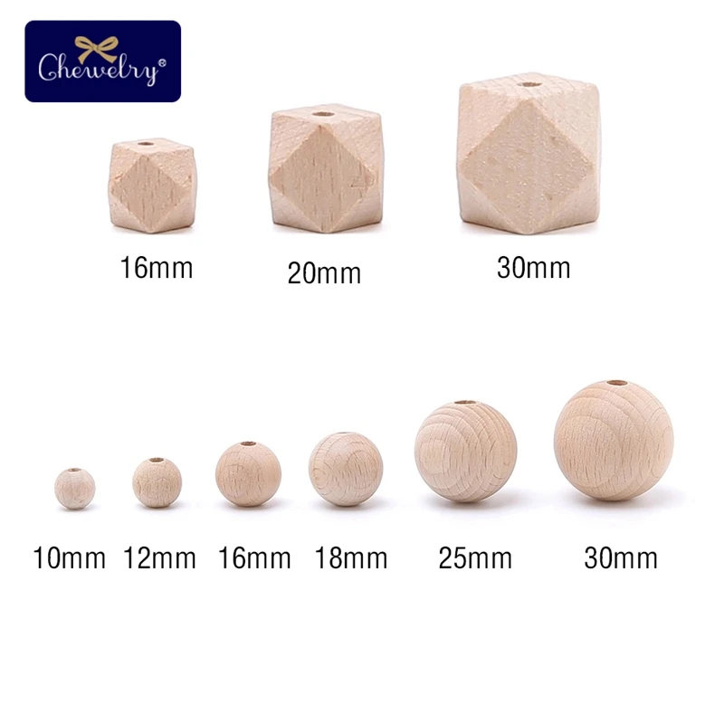 Бусины из бука 10-30 мм | Мать и ребенок