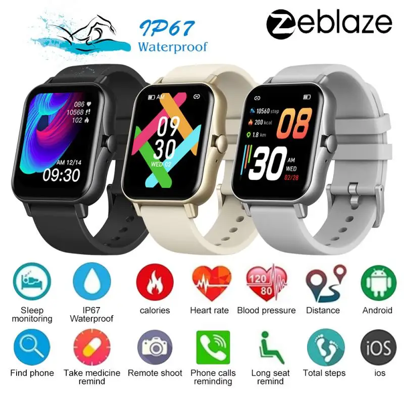 Смарт часы Zeblaze GTS 2 с сенсорным экраном 210 дюйма 1 69 мАч|Смарт-часы| |