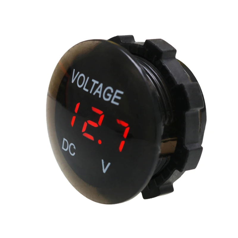 Цифровой вольтметр-измеритель напряжения тестер с Led-дисплеем для автомобилей