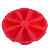 8 cavity scone pans 3d silicone cake mold diy baking pastry tools cake mould oven bread pizza bakeware jelly cupcake mold