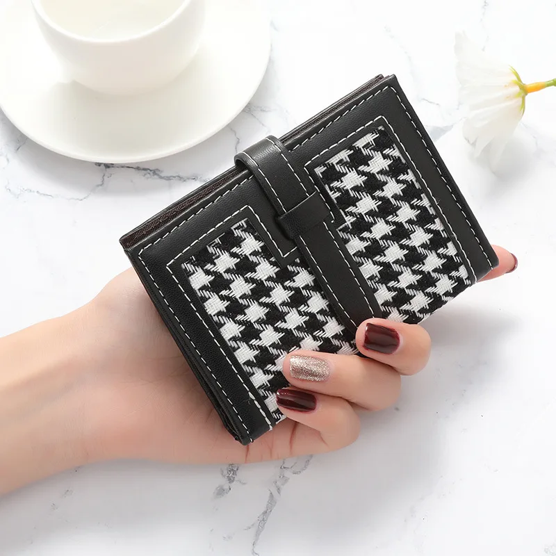 

Casual Women Small Card Holder String Multi Card Slots Coin Purses Anti-demagnetization Driver License Compact Credit Card Case
