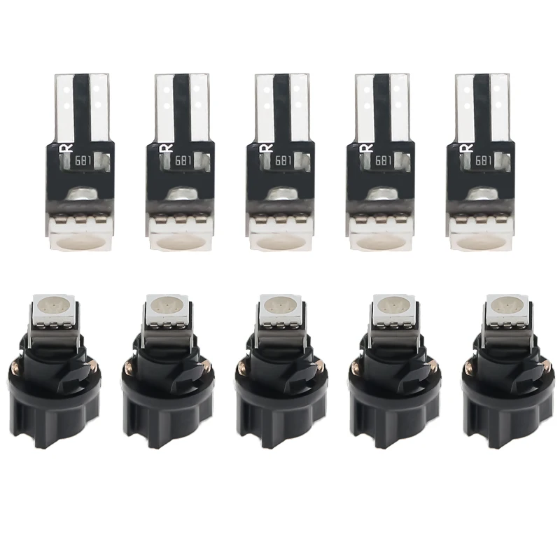 100 шт. сигнальная лампа T5 Светодиодная твист розетка PC74 T10 Led W5W 174 PC194 Блокировка