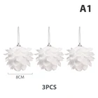 23 шт., новогодние шары в виде белых лепестков