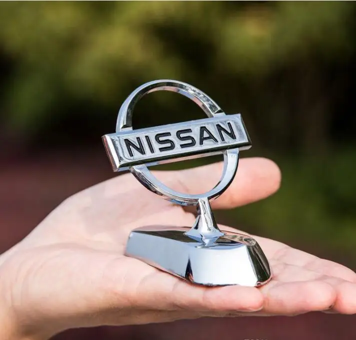 

Chrome Metal Car Front Hood Ornament Sticker Badge Decal Emblem Fit FOR Nissan