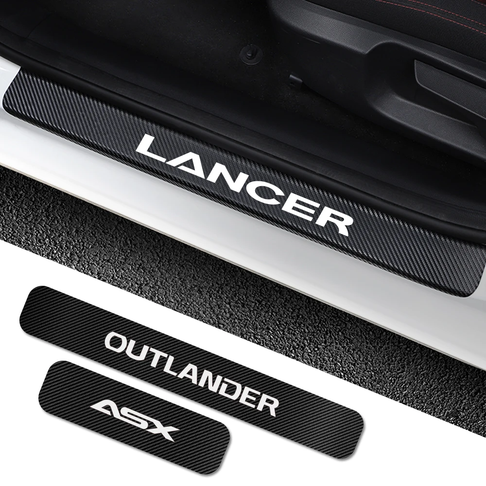 Наклейки на пороги автомобиля для Mitsubishi Lancer 10 3 9 EX Outlander ASX L200 4 шт.|Наклейки