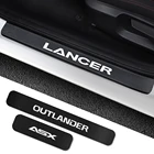 Наклейки на пороги автомобиля для Mitsubishi Lancer 10, 3, 9, EX, Outlander 3, ASX, L200, 4 шт.