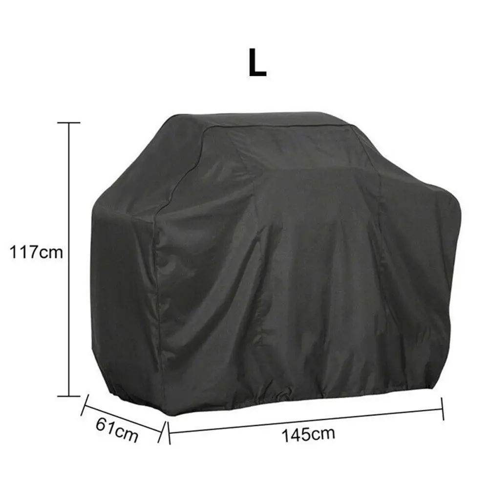 

210D Black waterproof barbecue cover Anti-Dust Waterproof Carbon Grill Cover Rain Protective Barbecue Cover Round