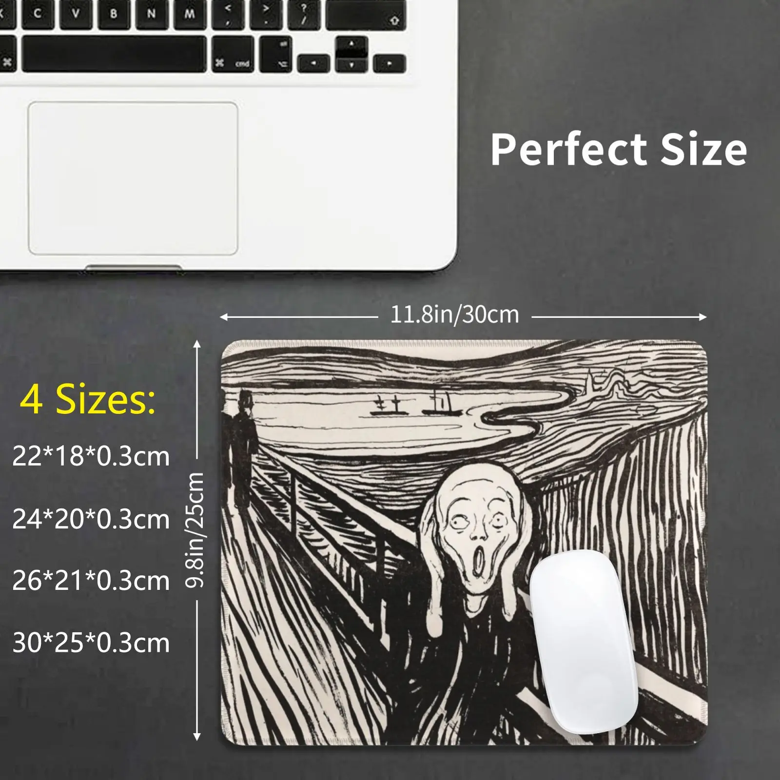 Коврик для мыши с изображением крика сделай сам