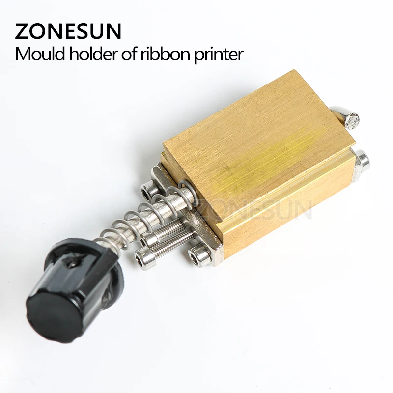 ZONESUN Mould holder of LT-50D ribbon printer coding device heat head stamping block letter die cave | Инструменты