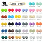 10 шт., силиконовые бусины для детского прорезывателя, 19 мм