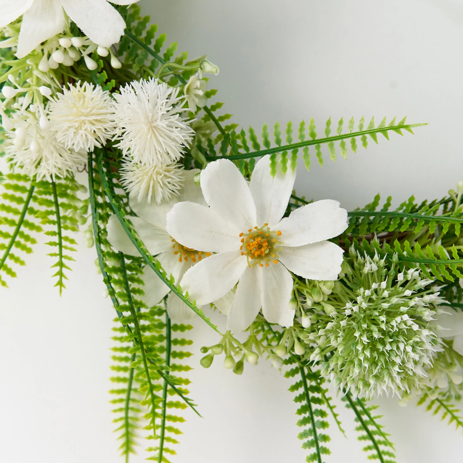 

Artificial Flower Floral Garland Rose For Home Christmas Wedding Party Decoration Silk Round Wreath