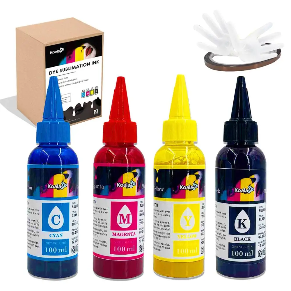 Универсальные сублимационные чернила для струйных принтеров Epson 4 цвета x 100