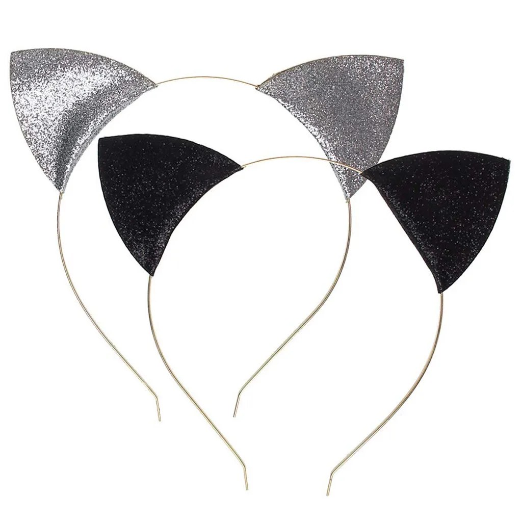 Женская повязка на голову с кошачьими ушками 2 шт.| |