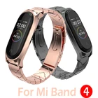 Металлический ремешок для Mi Band 4, браслет из нержавеющей стали без винтов, сменный металлический ремешок для Xiaomi Mi Band 4, аксессуары