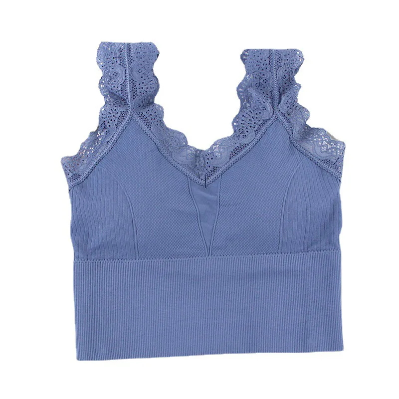 

New Sexy Lace Bra Underwear Push Up Hollow Out Wireless Short Breast Wrap Small Chest Beautiful Back Wrapped Chest