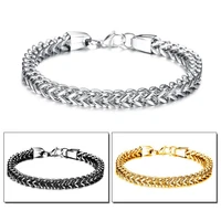 2021 new punk mens bracelets stainless steel curb cuban link chain silver color black gold bracelet men women jewelry gift