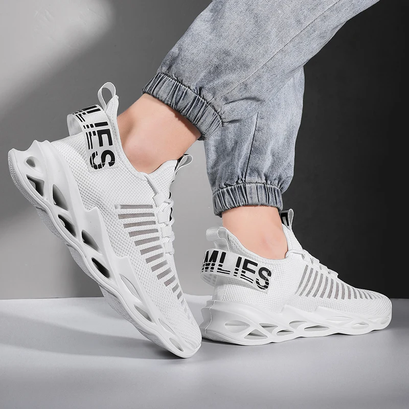 Весенние мужские кроссовки большого размера 45 46 с отскакивающим лезвием осенние