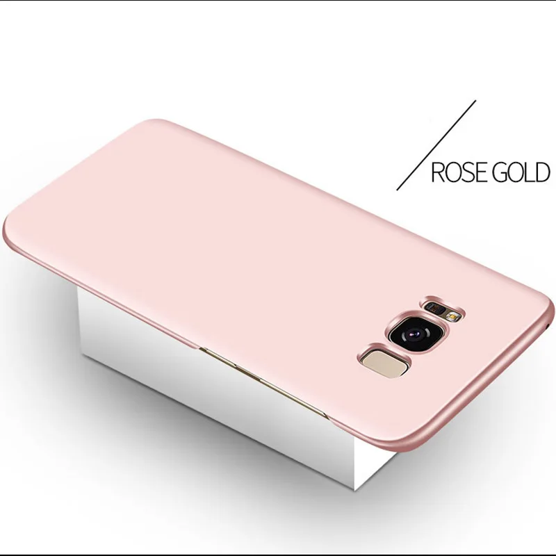 Однотонный ультратонкий жесткий ударопрочный чехол для телефона Samsung Galaxy S7 S8 S9 S10