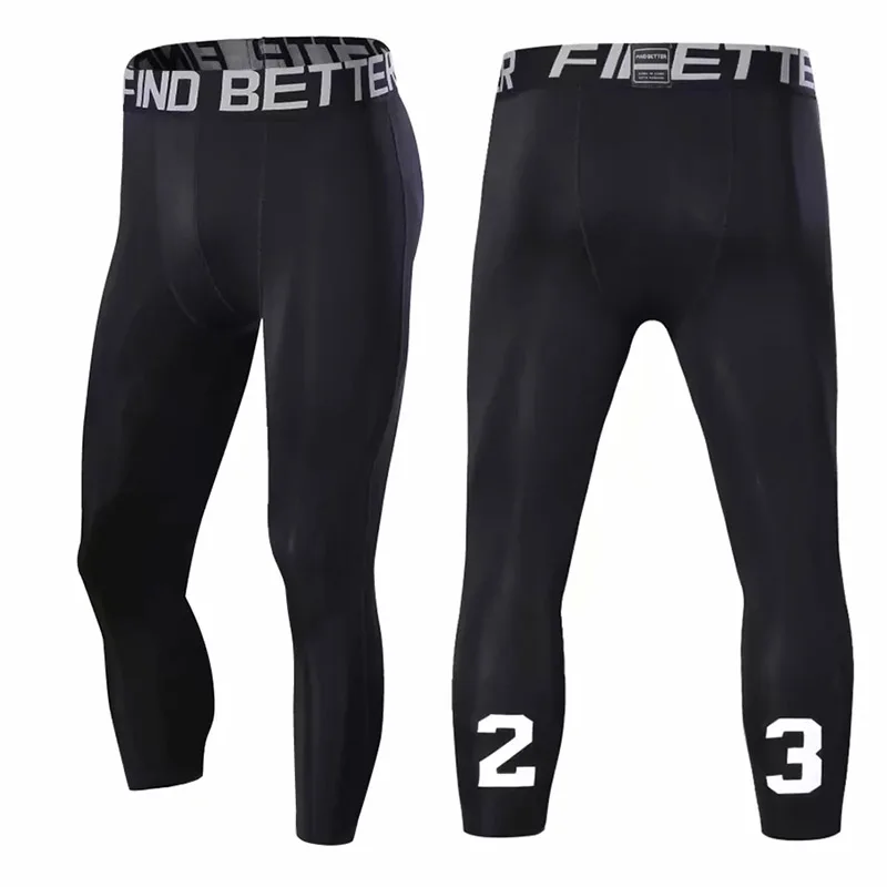 Мужские компрессионные колготки s для бега Спортивные Компрессионные Леггинсы