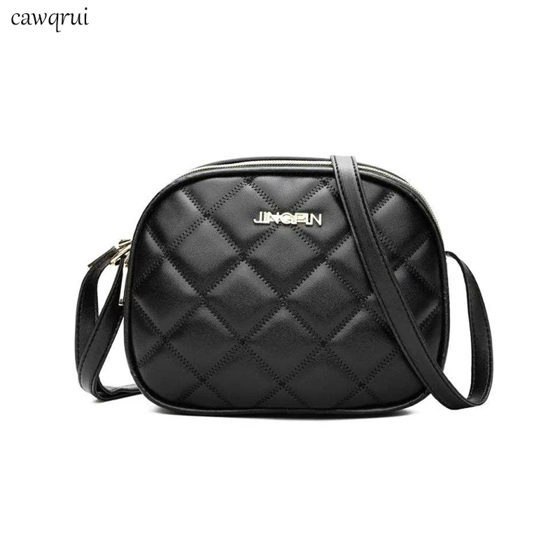 Модные женские сумки клетчатая сумка Кроссбоди Дамская трехслойная
