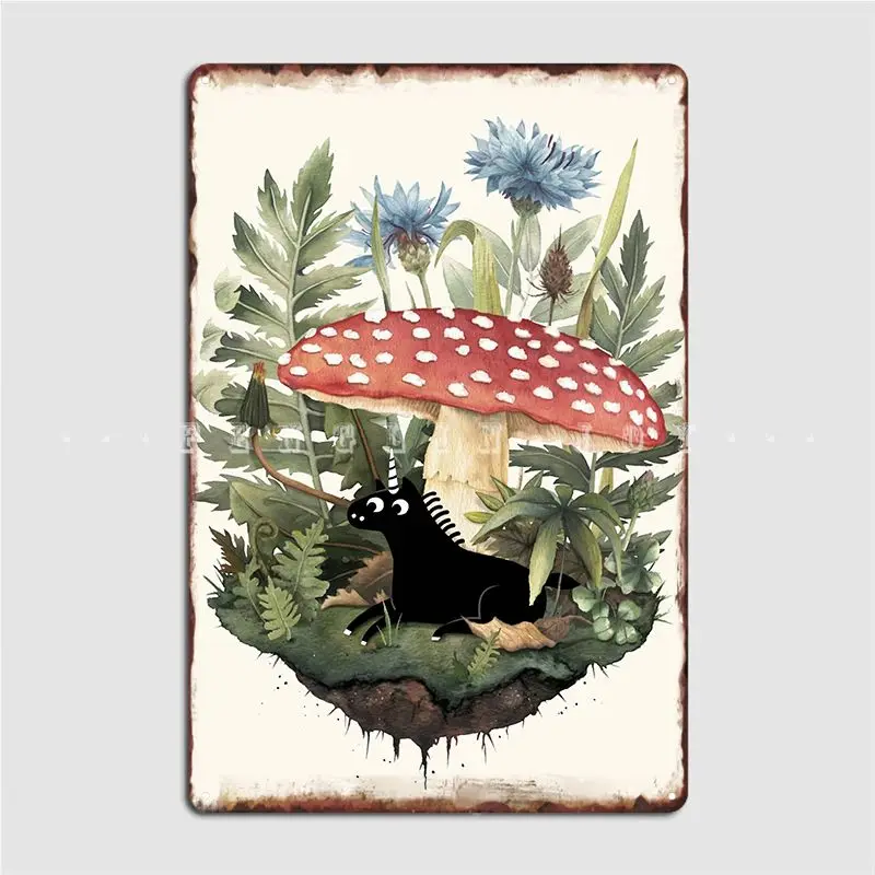 

Миниатюрный металлический постер в виде единорога с зубцом, домашний винтажный постер для кинотеатра, гостиной, плакаты с жестяными знакам...