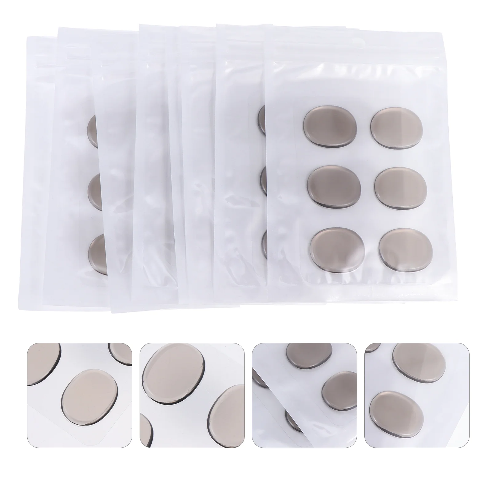 

8pcs Durable Drum Mute Pads Drum Silencers Silicone Drum Dampeners (Coffee)