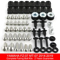 fit for yamaha mt07 fz 07 2014 2015 2016 2017 2018 2019 complete fairing bolts kit speed nuts fairing clips stainless steel