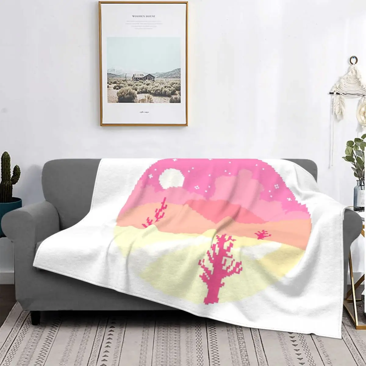 

Sun retrofave-Manta a quadros para cama, edredones, manta de felpa de Anime, colcha de verano