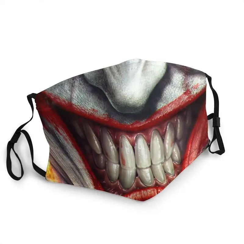 

Clown Twisty Horror Mouth Face Mask Unisex Anti Haze Dust Halloween Party Grimace Mask Protection Washable Respirator Muffle
