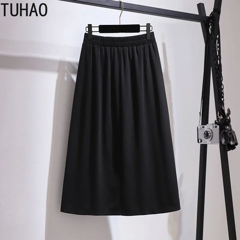 

TUHAO женская повседневная юбка большой Размеры 6XL 5XL 4XL 2021 джинсовые шорты, с завышенной талией, размера плюс Размеры юбка для женской одежды б...