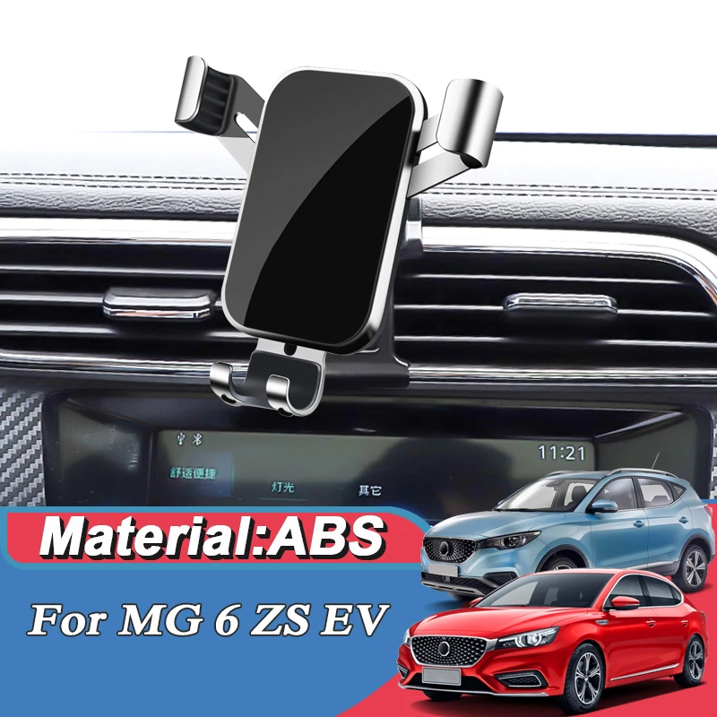 

For MG 6 ZS EV 2017-Present Car Bracket Air Vent Clip Mount Mobile Cell Stand Smartphone GPS Holder Support Internal Accessory