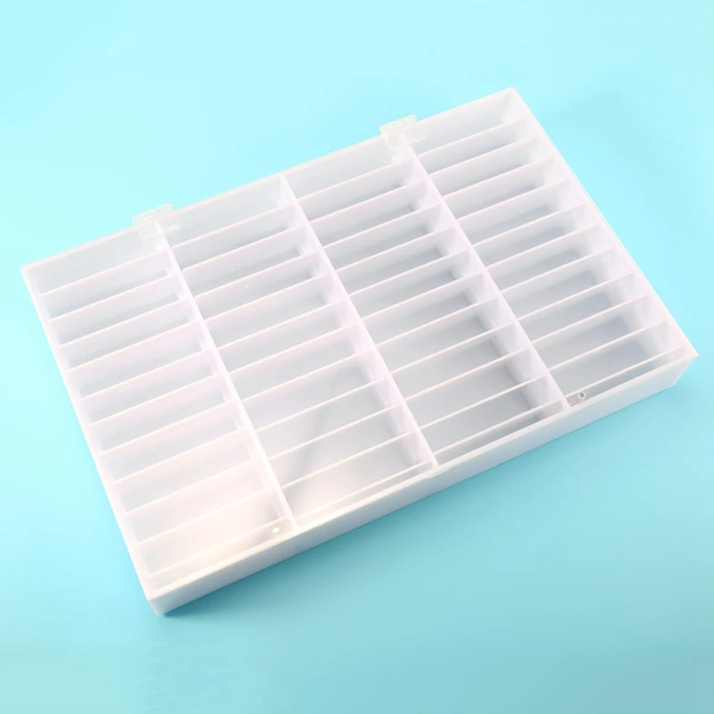 

Fake Nail Tips Storage Box 44 Compartments Nail Art Decoration Container False Nail Display Case