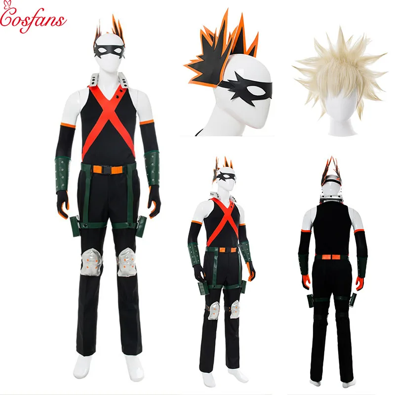 10 шт. мой герой Академия Bakugou костюм кацуки для косплея Косплей Хэллоуин Карнавал