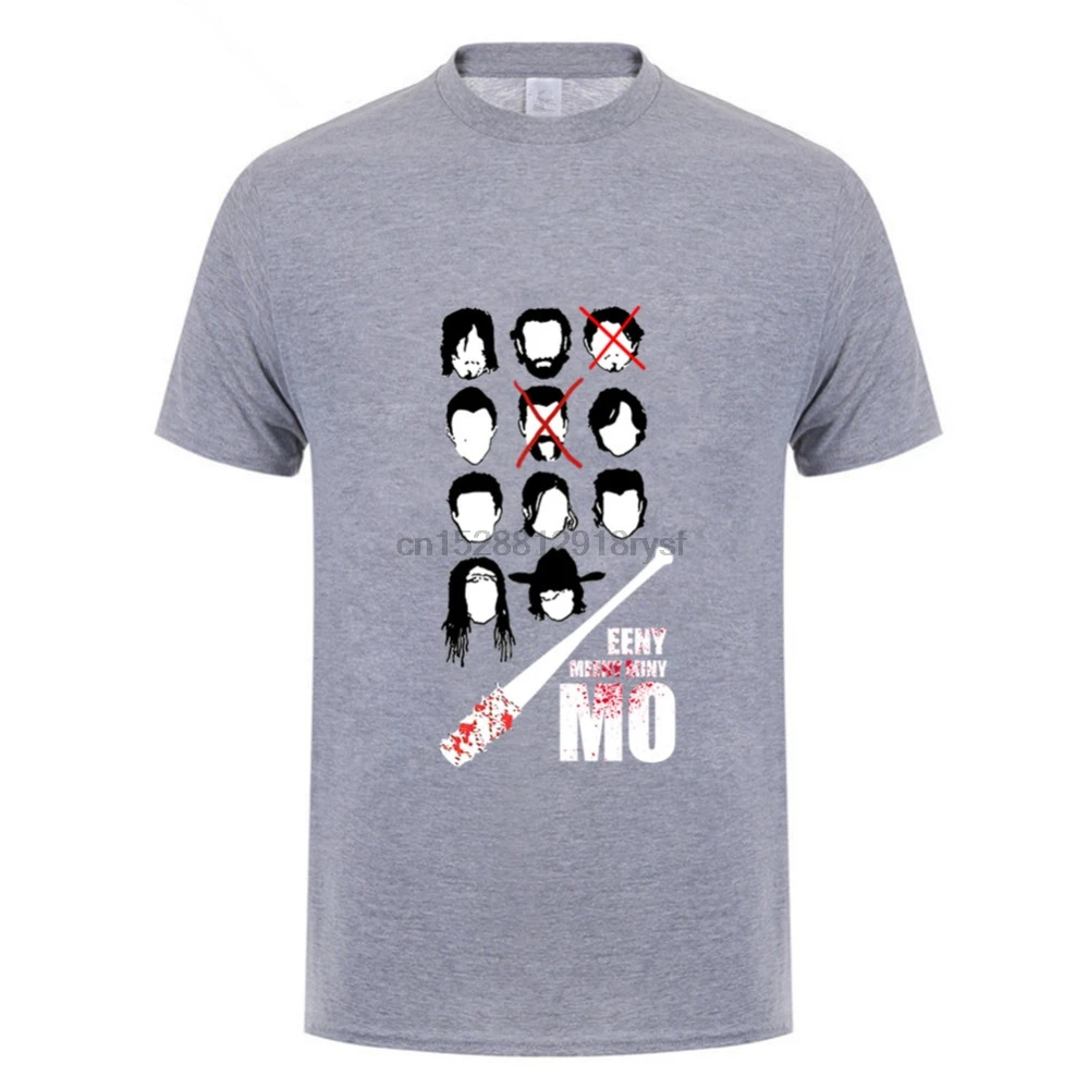 Рок-н-ролл футболка мужская Eeny Meeny Miny Mo индивидуальные классические Неган Люсиль