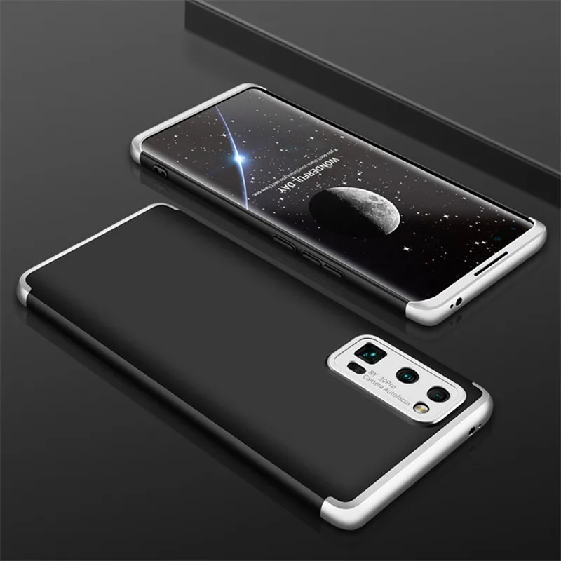 Тонкий чехол для Huawei Honor 30 Pro Plus 360 с полной защитой противоударный 3 в 1 Матовый