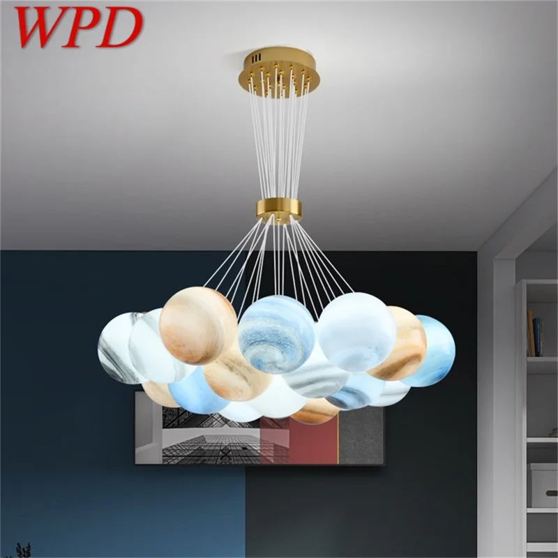 

WPD Creative Pendant Lights Modern LED Colorful Balloon Lamps Fixtures for Home Dining Living Room