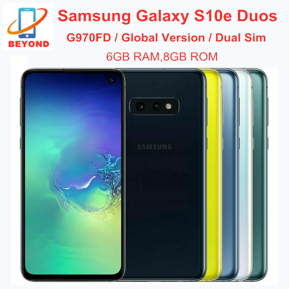 

Samsung Galaxy S10e Duos G970FD 6GB RAM 128GB ROM Dual Sim Global Version Exynos Octa Core 5.8' NFC Fingerprint Mobile Phone