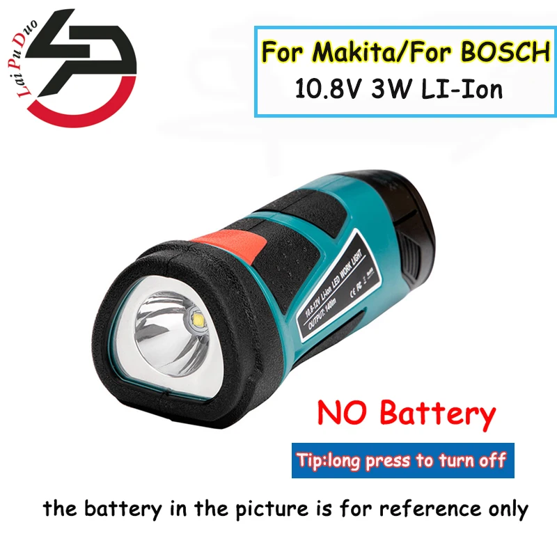 3W 10 8 V 12V для Makita BOSCH Инжектор (без Батарея не Зарядное устройство) Светодиодный