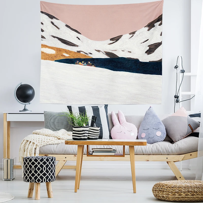 Настенный гобелен с рисунком масляной живописи подвесное украшение для спальни |