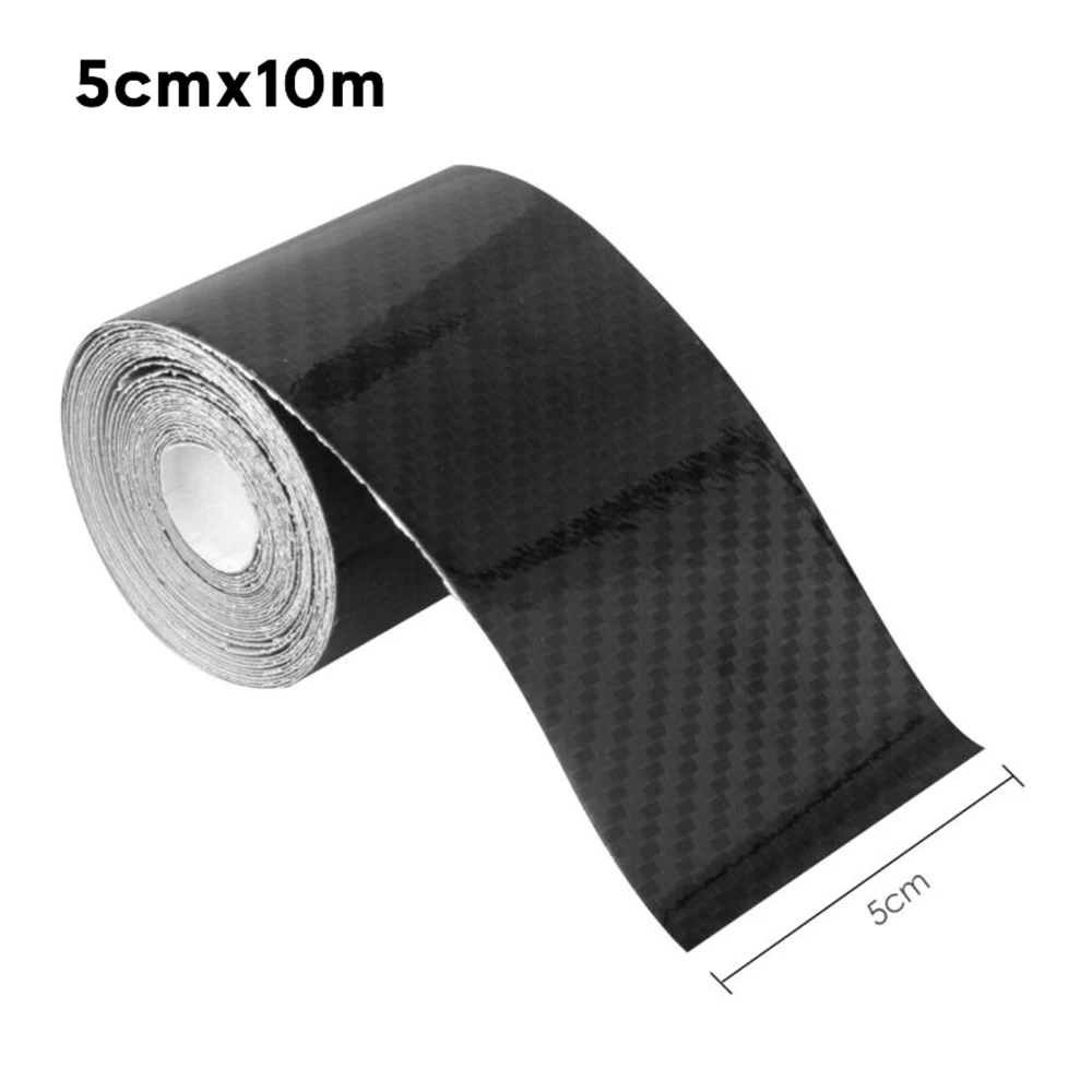 

Sticker Sill Scuff Cover Bumper Carbon Fiber Anti Scratch Strip PVC Protector