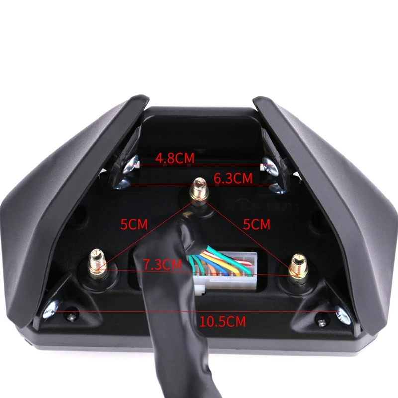 

Motorcycle Universal LCD Meter Speedometer 6-Speed HD Digital Display Odometer Tachometer with Sensor Accessories